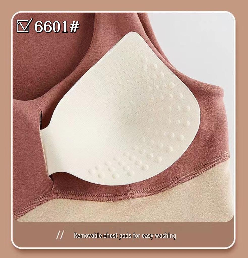 Women's Shaping Warm Vest with Chest Pads - Slim Fit, Tummy Control, Thickened for Autumn & Winter