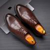 Men's Shoes Autumn and Winter Breathable Thick-soled British Business Dress Brock Men's Casual Shoes