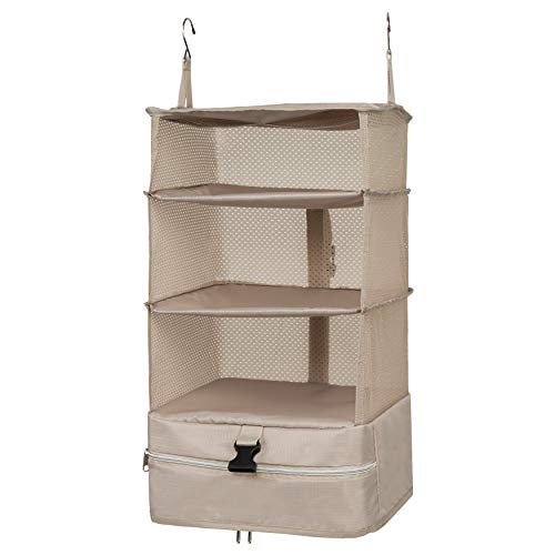 

Tabitra Closet Hanging Storage Inner Bag, Clothes Rack, Storage for Travel, Business Trips, Closet Storage Box, Hanging, Space-Saving, Large Capacity,