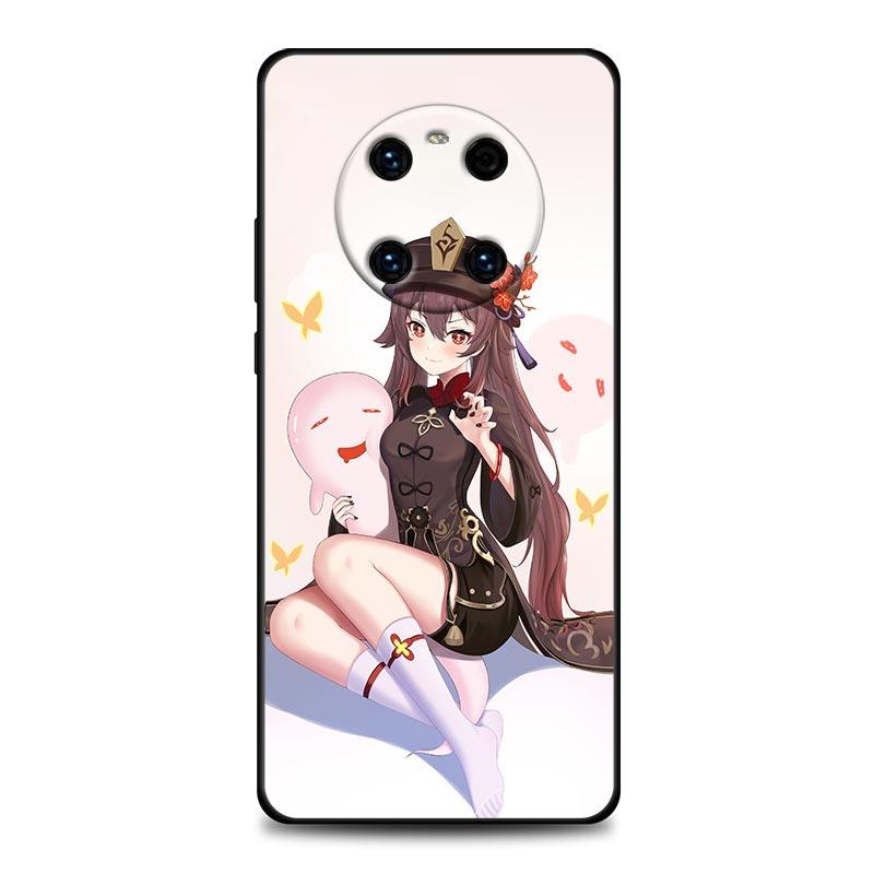 Genshin Impact Hu Tao Anime Phone Case For Huawei Mate 10 20 40 40Rs Y6 Y7 Y7a Y8s Y8p Y9a Enjoy 20e 2019 5G Lite Pro Plus Cover