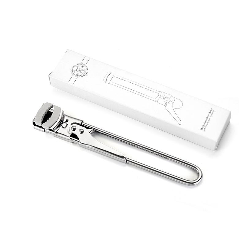 Adjustable Stainless Steel Can Opener - Creative, Convenient, Twist-Off Lid for Home, Hotel, and Bar Use