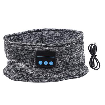 Bluetooth Headband Headphone Gray Wireless Sleep Music Eye Mask Outdoor Sports Running Riding