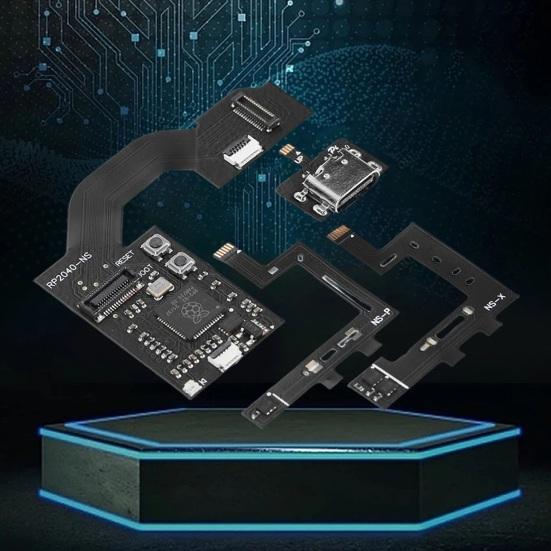 Spillkonsollkabel for Raspberry Pi2040 Chip Enkel installasjon Erstatningsdeler CPU-konsollkabel Strømledning for bryter NS/Lite/OLED