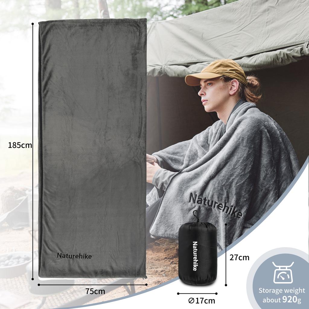 Naturehike New Sleeping Bag Machine Washable Warm Fleece Sleeping Blanket Ultralight Portable Winter Camping Sleeping Liner