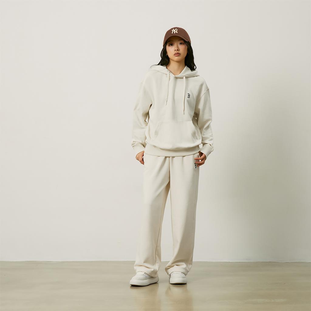 New MLB Boston Red Sox Basic Collection 24FW Pre Fall Hoodie Unisex Cream 3AHDB0144-43CRD