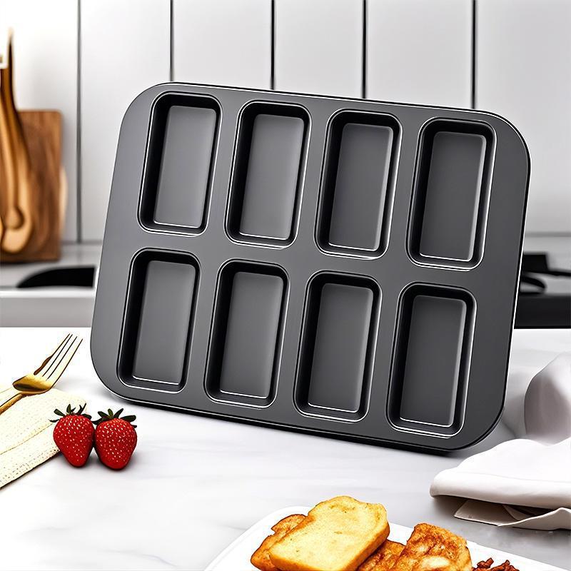 1 Stück 8 Mulden Backform Mini Kastenformen Toast Muffing Antihaft Pfanne Ofen Backform Cupcake Form Backwerkzeuge für den Heimgebrauch