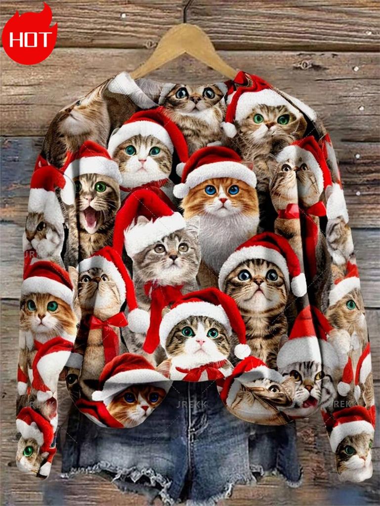 3D Printed Xmas Sweatshirts Mens Ugly Christmas Sweater Funny Fashion New In Sweaters Ugly Sweaters Christmas Jumper Men Clothes