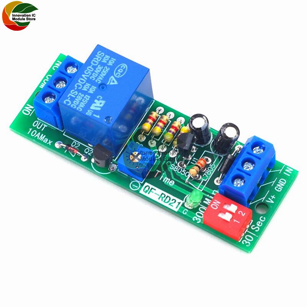 Power-off delay disconnect relay module power-off delay module delay circuit 5V12V24V anti-restart delay relay module