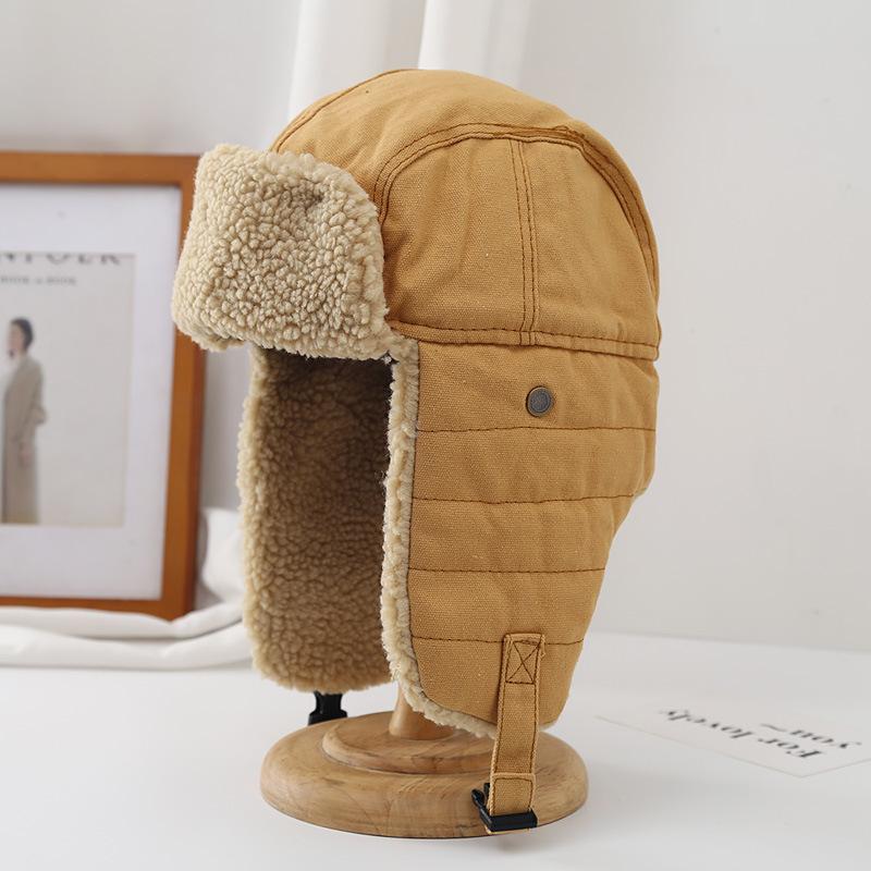 Lei Feng Hat Women's Winter Warm and Cold Ear Protection Cotton Hat Outdoor Riding Hat