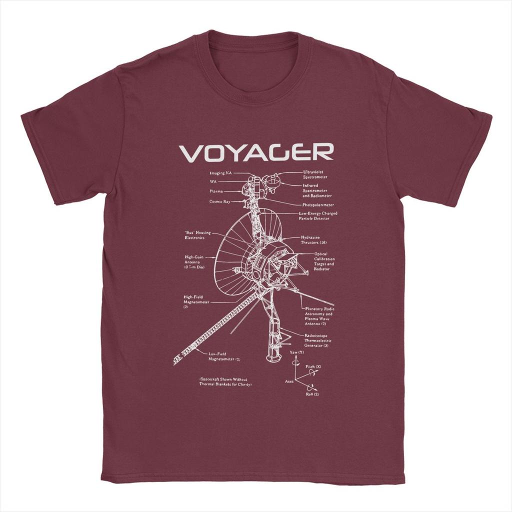 Magliette da uomo del Programma Voyager Interstellare 100% Cotone Top Hipster Manica Corta Girocollo Maglietta Idea Regalo T-Shirt
