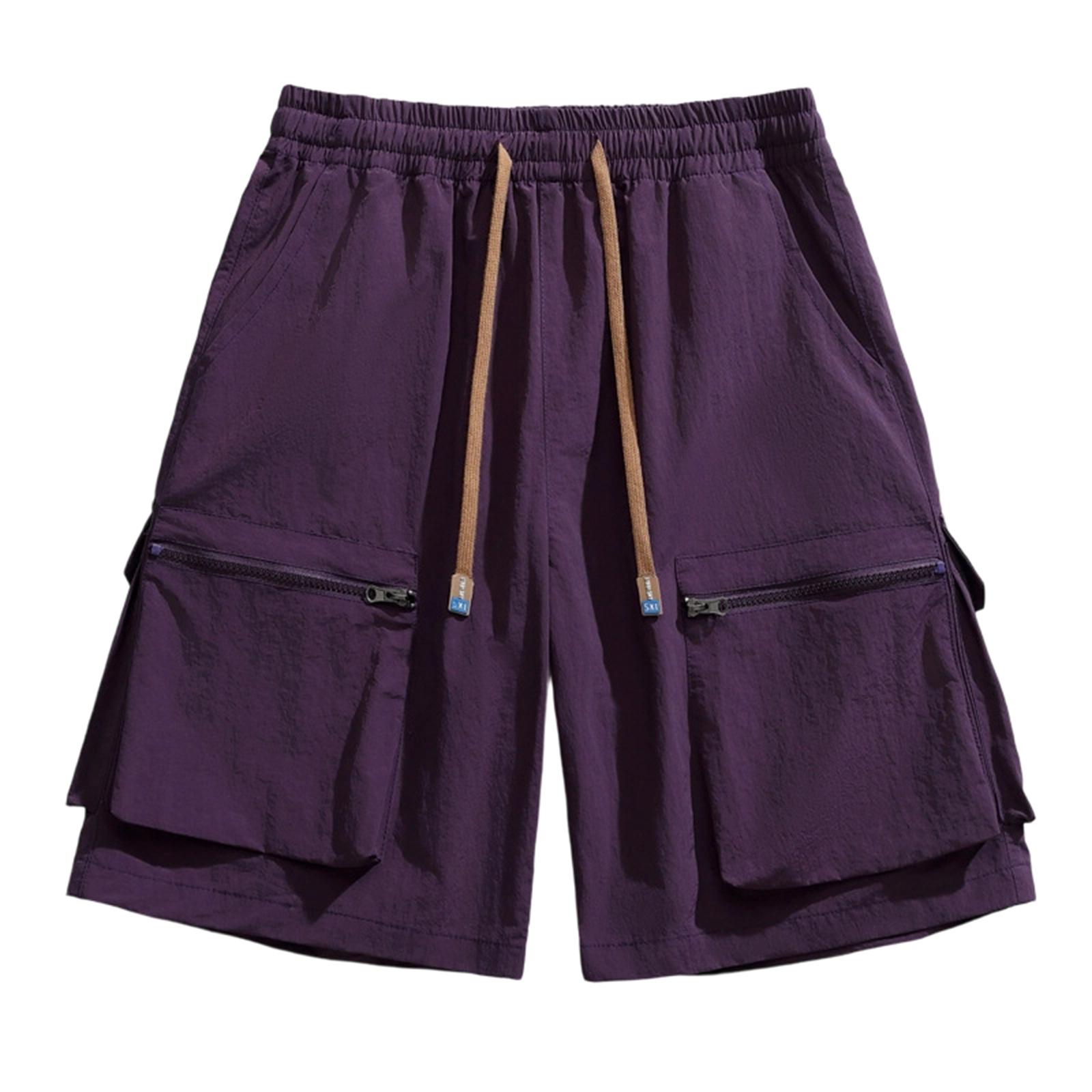 Men s Casual -Weave Drawstring Shorts XS