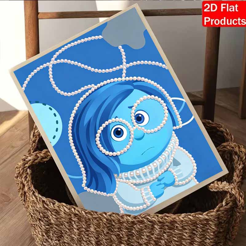 Disney Pearl Painting Inside Out Suitable for Beginners and Adults, DIY Pearl Diamond Art Painting Kit for Home Wall Decor Gifts