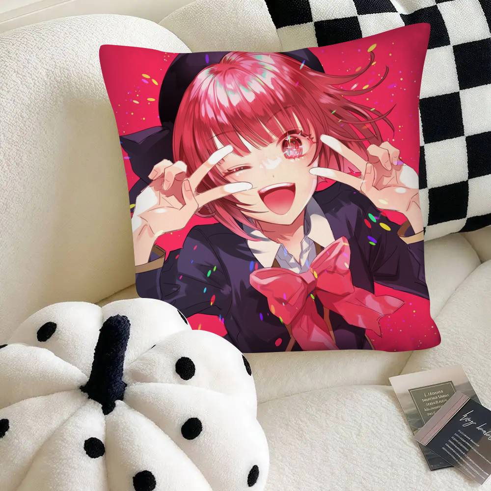 Anime Arima Kana Pillow Case Fashion Square Pillowcase Bedroom Sofa Room Ins Decoration Leisure