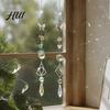 Sparkling Window Sun Catcher Butterfly Crystal Suncatcher Wind Chime, Rainbow Maker Prism Hanging Ornament, Birthday Gifts for Decor Lovers