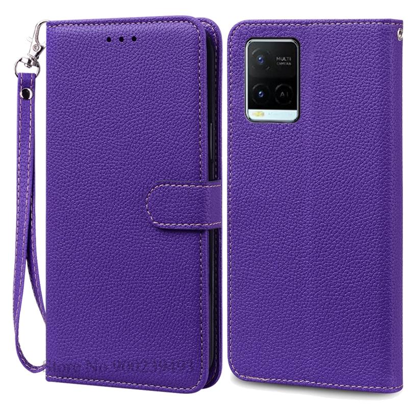 Pro pouzdro Vivo Y21S Měkké silikonové peněženkové kožené vyklápěcí pouzdro Pro pouzdro na telefon Vivo Y21 Zadní kryt Pro VivoY21S Vivo Y 21 Coque Fundas
