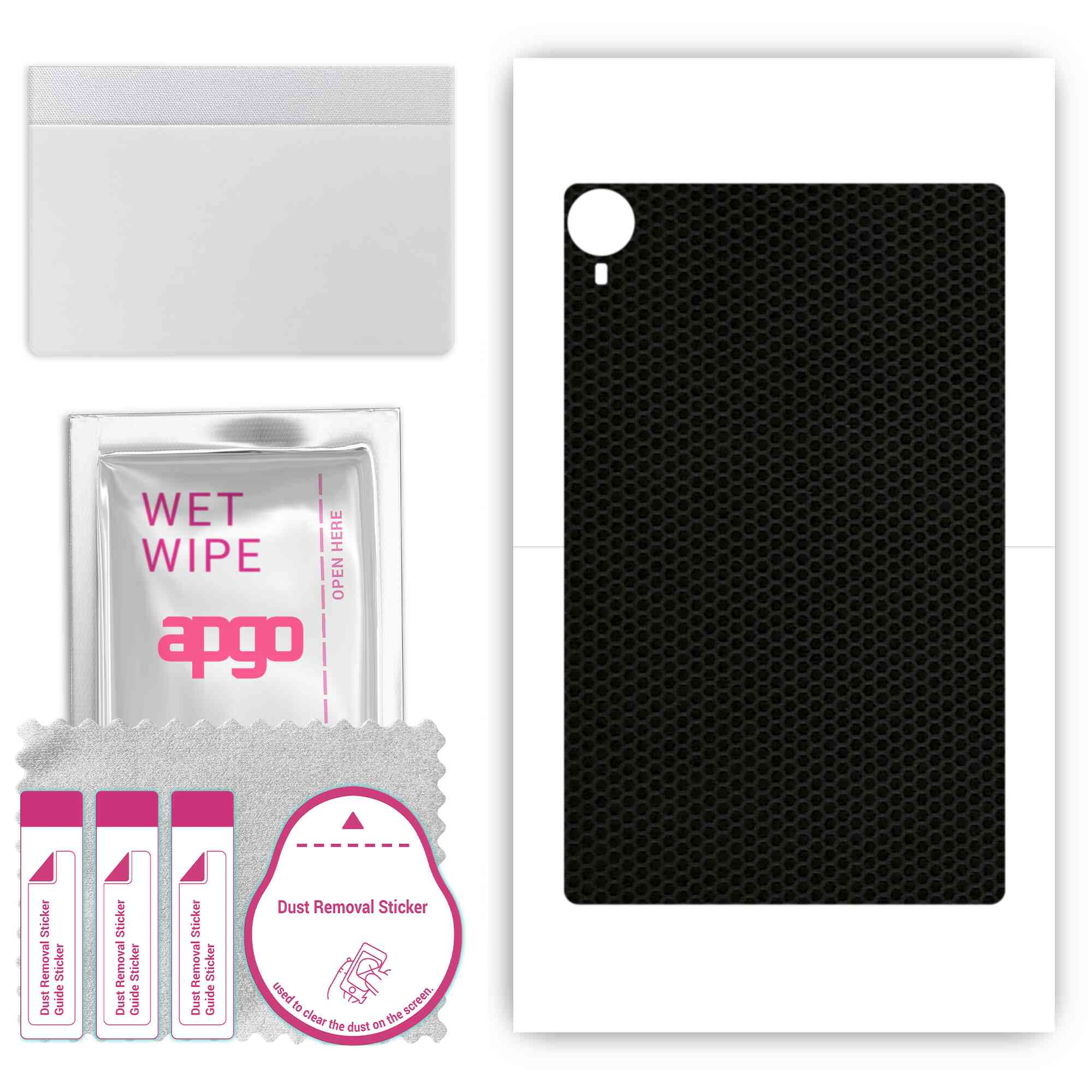 

apgo skin sticker film foil vinyl for the BACK compatible with Teclast P25T, scratch-resistant, easy to install - Matrix