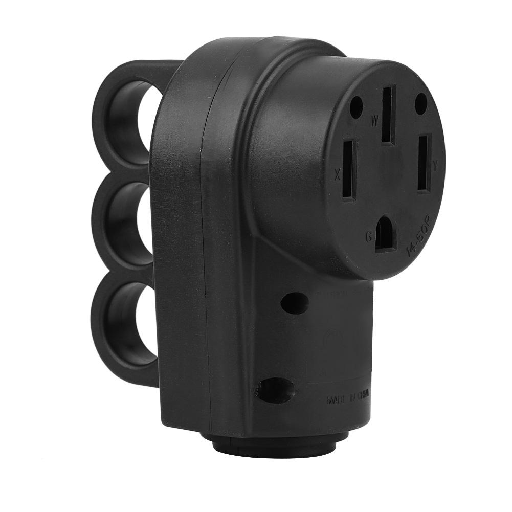 

125V/250V 50A RV Female Replacement Receptacle Plug with Easy Grip Handle(US Plug)