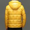 Men's Hooded White Duck Down Jacket - 2025 Winter Business Casual Outerwear.