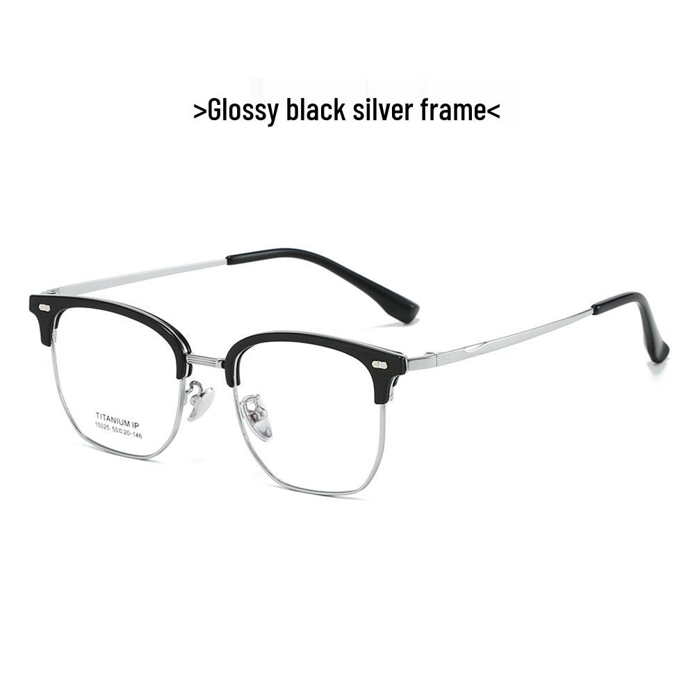 2024 Autumn Winter New CBD Business Titanium Frame Glasses with Anti-Blue Light and Myopia Protection, Model 15025