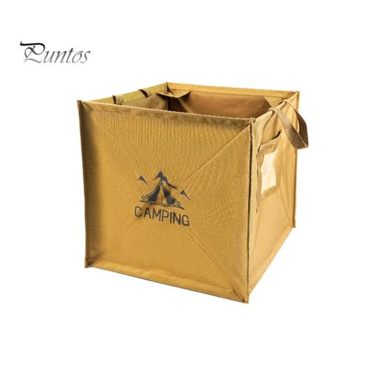 

Складной контейнер для хранения большой емкости, 60 л, портативный мешок для мусора, прочный, водонепроницаемый, складной, для улицы, мешок для мусора хаки