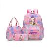 Witch Hunters Backpack Three-Piece Large Capacity Backpack Kpop Demon Hunter Peripheral Bag School Bag