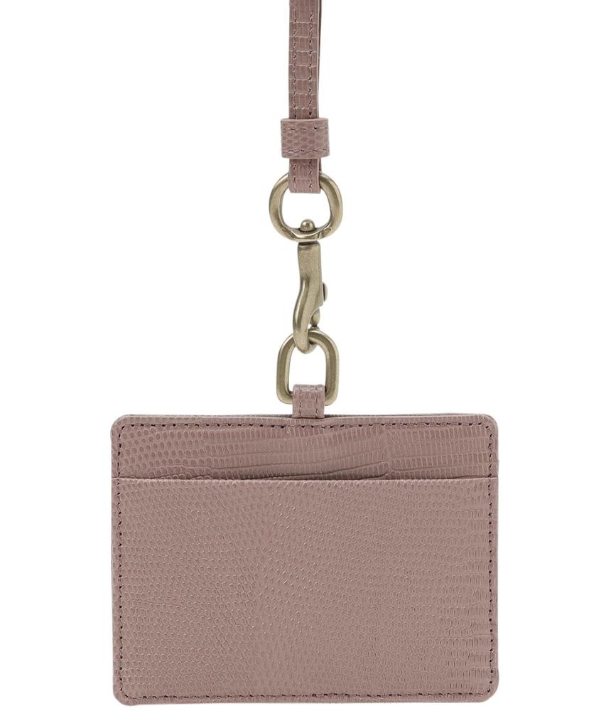 And ID Case Lizard Employee ID Case Pass Case Pass Case One Size Maroon Dusty Pink [Toff Lodestone]