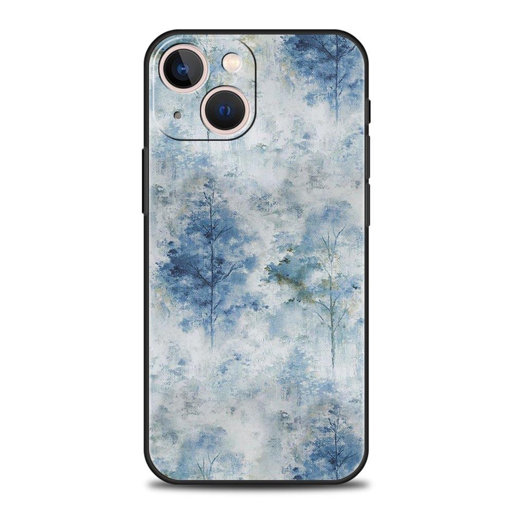 Phone Case For iPhone 17 16e 15 14 13 12 11 Pro Max SE 7 8 Plus Shell iPhone 16 Soft TPU Cover Soft Pale Little Flower