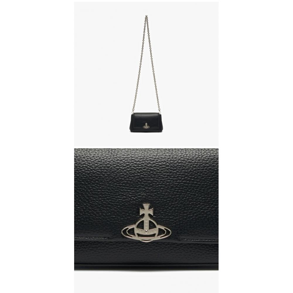 Vivienne Westwood 46030001w S000d N403 Vegan Biogreen Grain Hazel Small Chain Crossbody Bag