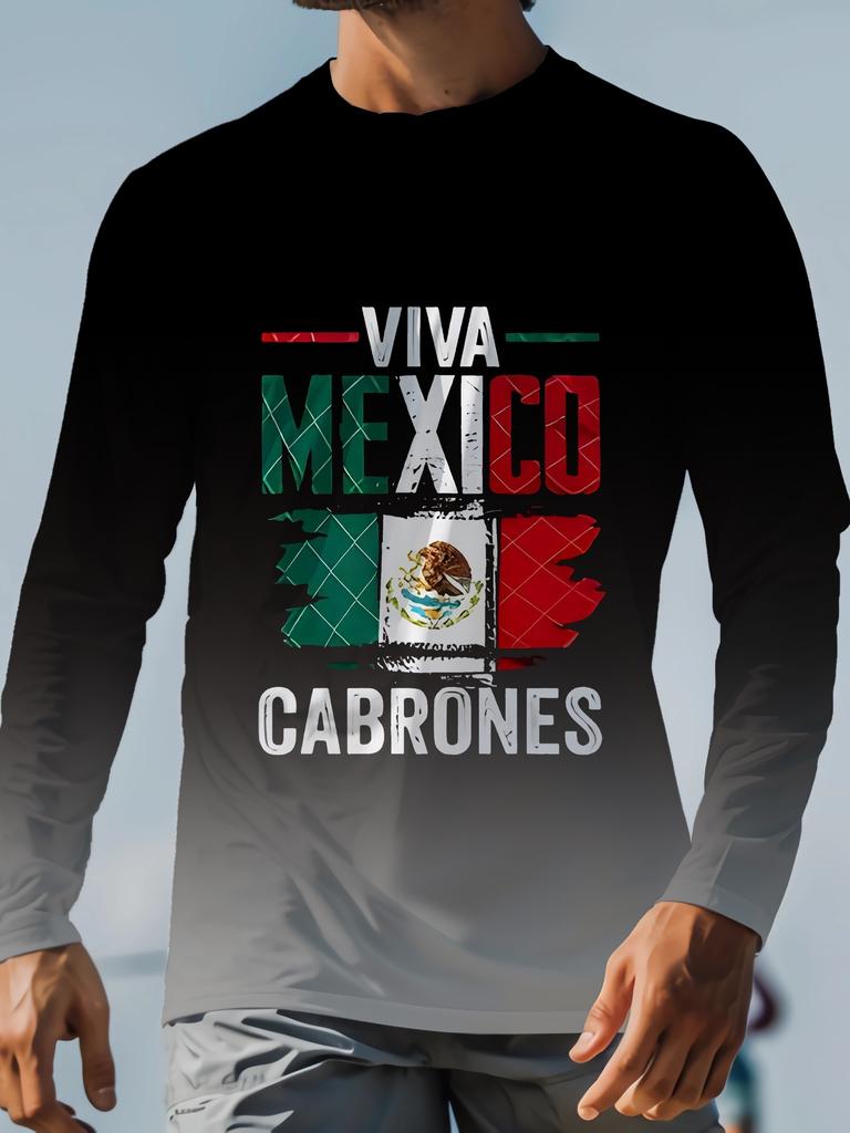 T-shirts à la mode avec drapeau mexicain, imprimé 3D, pour hommes et femmes, à manches longues, streetwear, surdimensionné, Harajuku, pour enfants