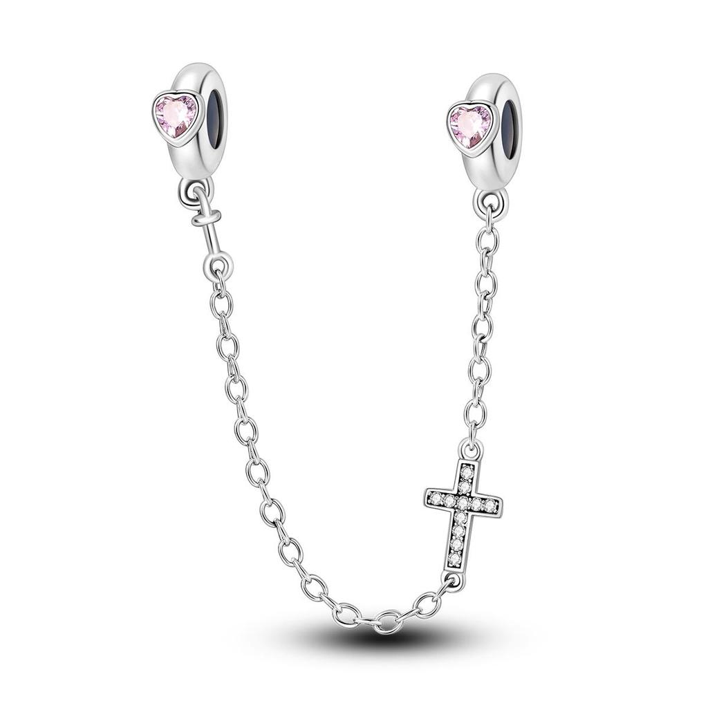 Copper Plated Charms Beads Heart Shape Balloon Carnation Pendant For Woman Fit Original Bracelet Jewelry Making