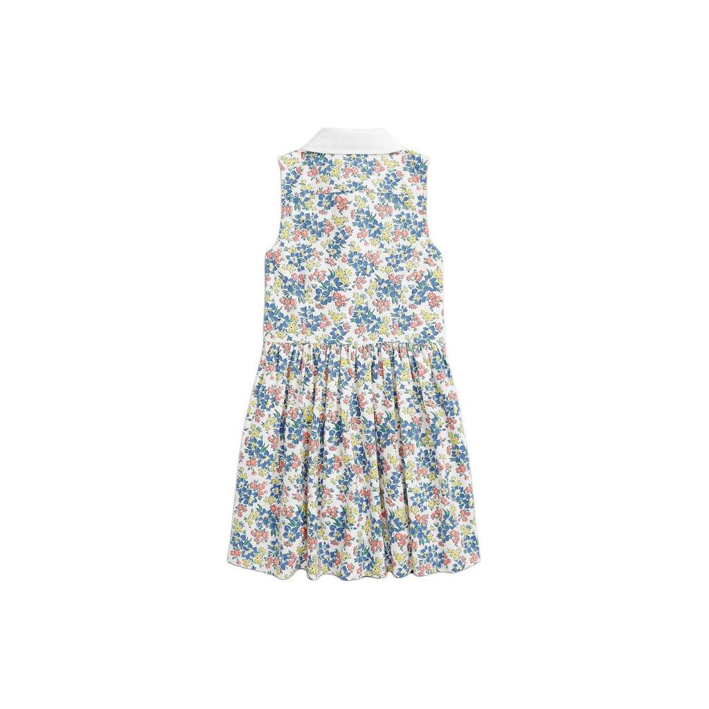 Polo Ralph Lauren Floral Print Sleeveless Buttoned Midi Dress Kids Dresses Multicolor CWPODRSR3D20829-999