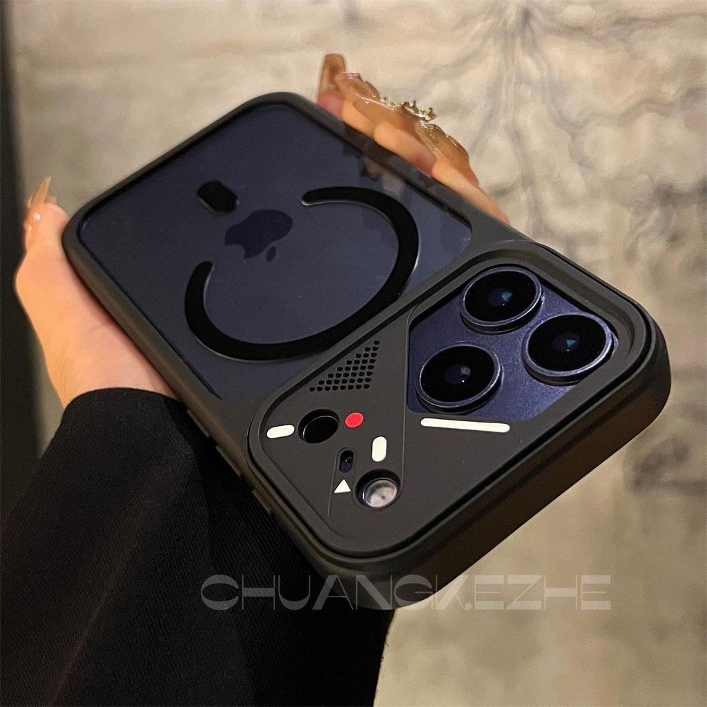 iPhone 17 Pro Max Magnetic Transparent B-ring Lens Case with Advanced Drop Protection
