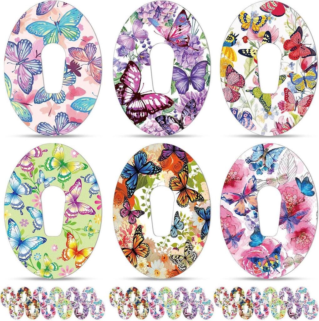 Festive Cartoon Blood Glucose Meter Waterproof Sticker: Sweatproof, Colorful, Dynamic Sensor Patch