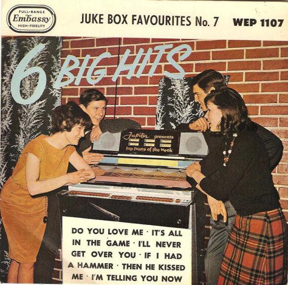 

7inch Record VARIOUS Juke Box Favourites No. 7 WEP1107 EMBASSY 1963 UK Rock Used