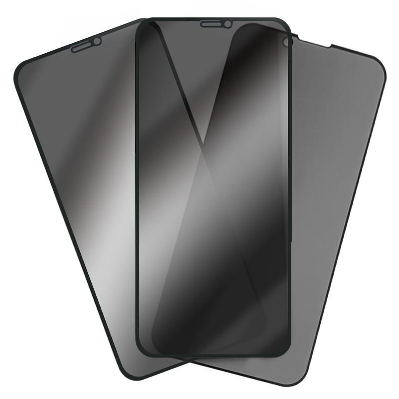 Applicable to iPhone14promax with backplane 13 anti-peeping 12 black Apple 11 tempered glass film factory approval