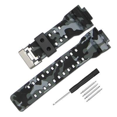 Compatible with Casio Genuine Watch 16mm Waterproof Watch Strap for and Bands, Wide, G-8900A, GR-8900A, GW-8900A, GA-110, GA-100, GD-100, GD-110