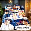 Custom Name Star Collage K-pop Blanket  Ideal Bedding Blanket Perfect for Travel, Camping, Living Rooms, Offices, Sofas, Fan Christmas gift