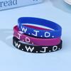 1 Pezzo Braccialetti in Gomma WWJD Colorati What Would Jesus Do Braccialetti in Silicone Per Uomini Donne Bomboniere Festa Cristiana Gesù WWJD