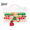 Seasonal Bracelet Christmas Bracelets for Women Handmade Clay Beads Stretch