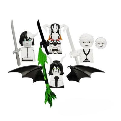 Bloques de Construcción de Mini Figuras de Anime Kurosaki Ichigo Ulquiorra Cifer Múltiples Accesorios de Armas Juguetes Regalos