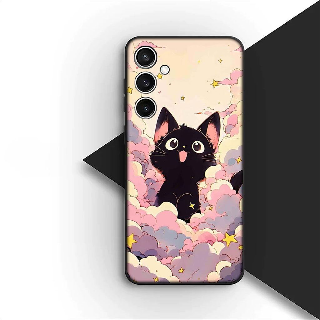 Phone Cover for Huawei P30 P20 Mate 20 Lite Pro Y7 Y6P Y7A 2019 Nova 5T 3I Funda Casing Soft Case Cartoon Cat Meow Kitten