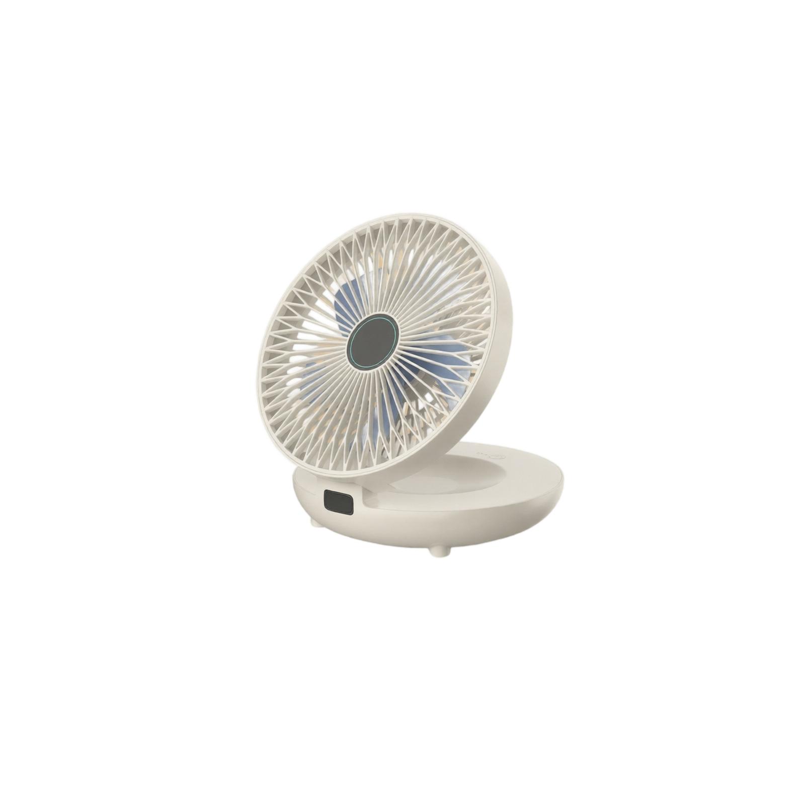 

Portable Small Fan with 3-Speed Silent Adjustment Foldable Design 90 Degree Adjustable Angle for Desk and Wall Use Compact Storage one size білий