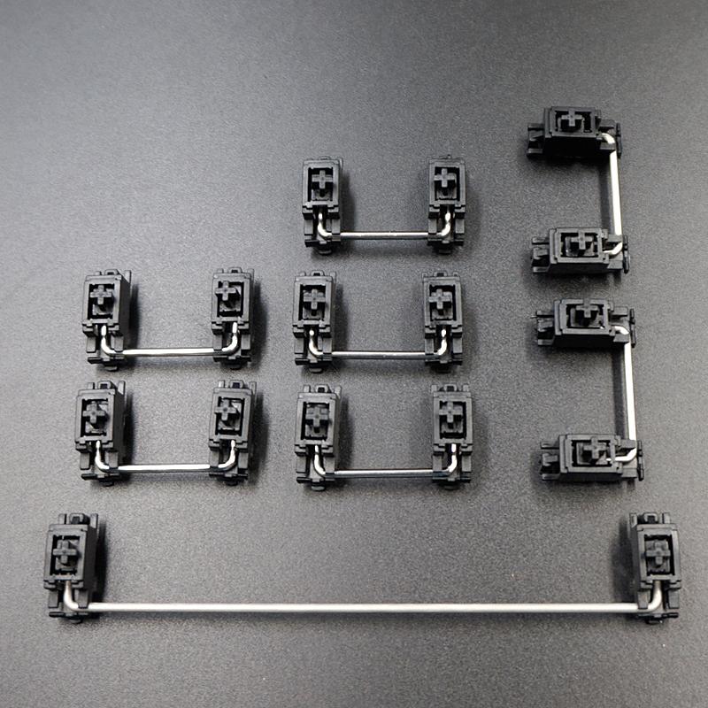 התאמה אישית PCB ציר לוויין למקלדת מכנית Cherry פלטה מותקנת OEM שחור 6.25u 2u מייצבים מקשי מודייפייר
