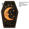 Pumpkin Desktop Signs Vintage Halloween Wooden Table Decoration, Rustic Black Cat Ghost Skeleton Party Centerpieces Block Sign for Farmhouse