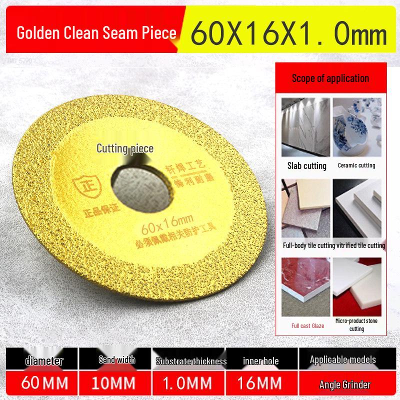 Diamond Cutting & Grinding Disc Set for Electric Drills: Small Saw Blade for Tile, Grout, Stone, and Carving.