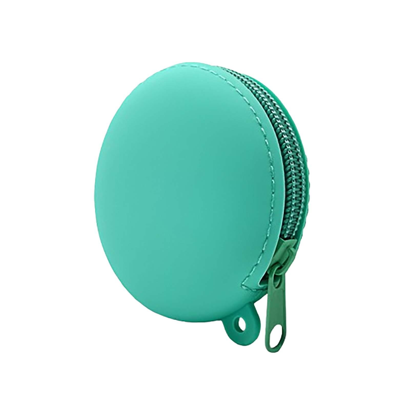 

Круглый силиконовый кошелек для монет, сумка для наушников, мультяшный детский маленький кошелек, силиконовая сумка, портативная сумка для хранения One Size