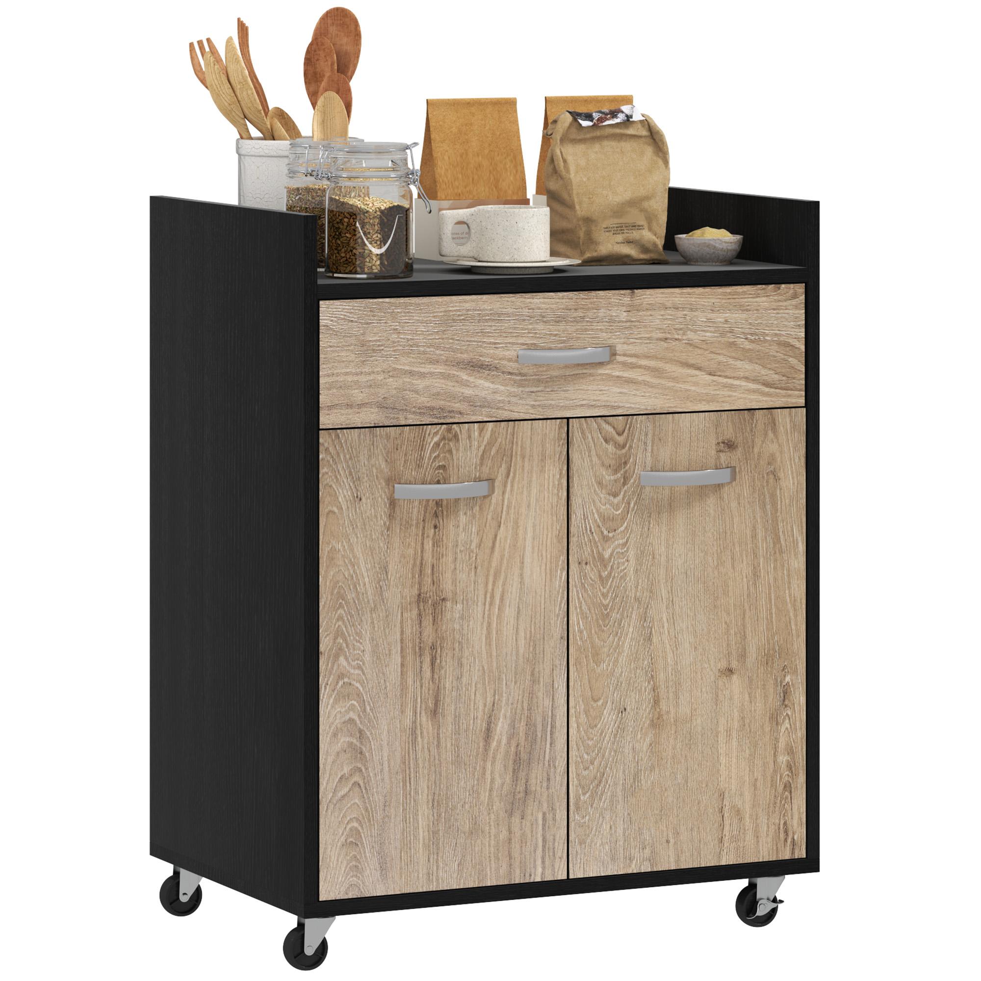 Serving Cart Kitchen Trolley on Wheels