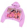 Hooded Cardigan Sweatshirt Long Sleeve Pink Streetwear Winter