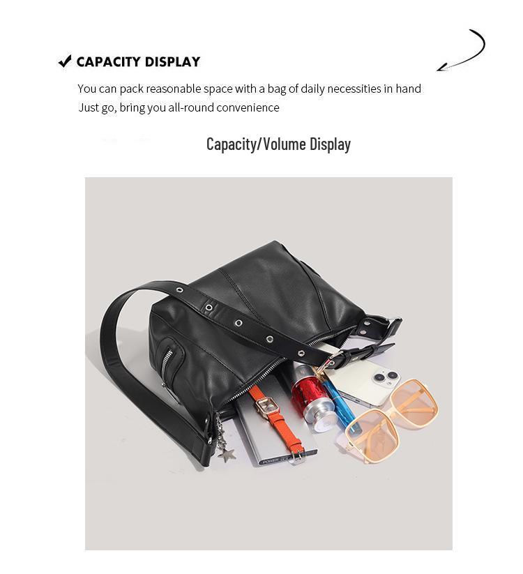 2025 Punk Style Underarm Motorcycle Crossbody Bag for Spicy Girls
