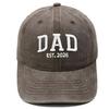 Hot Sale DAD MOM Embroidered Baseball Cap Washed Retro Male and Female Couples Casual Versatile Hat